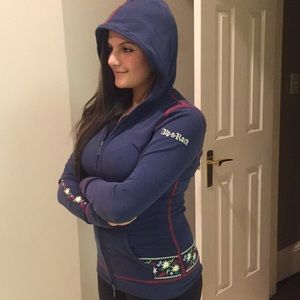 Hoodie zip jacket 97%cotton Lycra great fit.